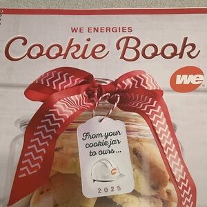 WE Energies Cookie Book with Red Ribbon 2025
